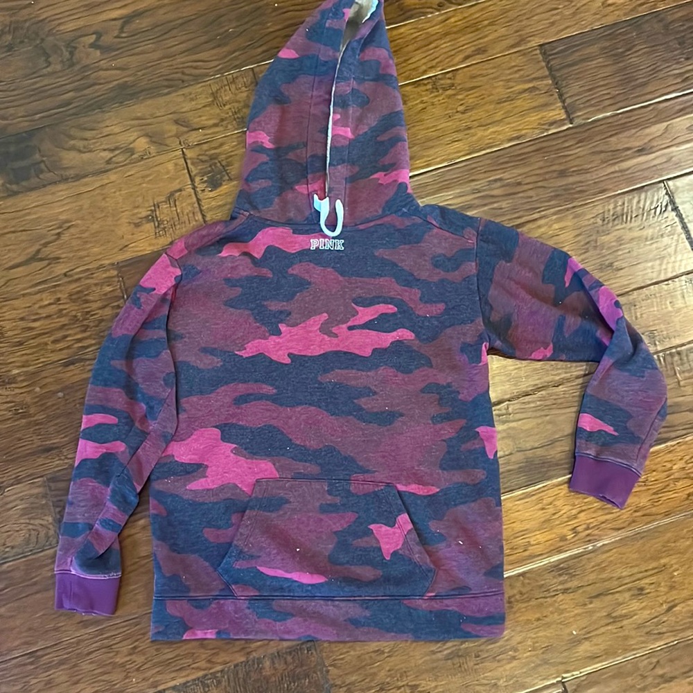 VS Pink Hoodie with Sequin PINK wording!